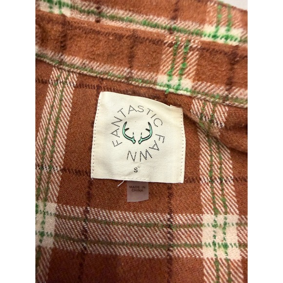 Fantastic Fawn Plaid Corduroy Shacket Oversized Button Up Shirt Jacket Women S‎ - Picture 7 of 12